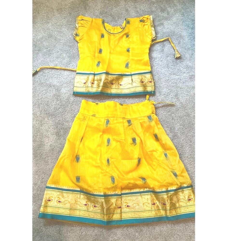 Indian, Pattu Pavadai Lehengas, South Indian Ethnic Wear, Wedding Festive Outfit